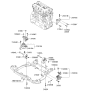 Diagram for 2011 Kia Rondo Transmission Mount - 218102G000