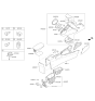 Diagram for 2016 Kia Soul EV Armrest - 84660B2000GBZ