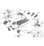 Diagram for Kia Niro EV Cup Holder - 84670Q4100