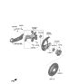 Diagram for 2019 Kia Niro EV Brake Backing Plate - 58243K4000