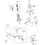 Diagram for 2001 Kia Sportage Coil Spring Insulator - 0K01134799A