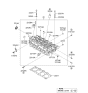 Diagram for Kia Spectra SX Cylinder Head - 2210023780