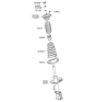 Diagram for 2007 Kia Spectra SX Shock Absorber - 553512F401