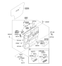 Diagram for 2013 Kia Sedona Armrest - 827104D000KS