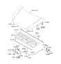 Diagram for 2014 Kia Sedona Lift Support - 811614D000