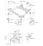 Diagram for 2007 Kia Sedona Axle Pivot Bushing - 545844D001