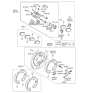 Diagram for 2014 Kia Sedona Brake Caliper Bracket - 582104D600