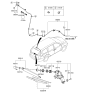 Diagram for 2007 Kia Sedona Windshield Wiper - 988504D001