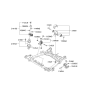 Diagram for 2012 Kia Sedona Transfer Case Mount - 218304D500