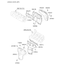 Diagram for Kia Sedona Exhaust Manifold Gasket - 285213C201