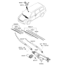 Diagram for 2014 Kia Sedona Wiper Arm - 983104D000