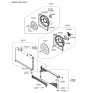 Diagram for 2014 Kia Sedona Cooling Fan Module - 253854D900