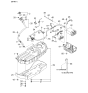 Diagram for 1998 Kia Sportage Fuel Filler Neck - 0K01842210A