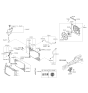 Diagram for 2014 Kia Sorento Fan Shroud - 253804Z000