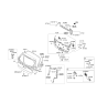 Diagram for 2021 Kia Sedona Trunk Latch - 812303Z000