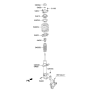 Diagram for 2013 Kia Sorento Shock And Strut Mount - 546102P500