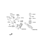 Diagram for 2014 Kia Sorento Shock And Strut Mount - 553822W000