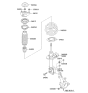 Diagram for Kia Optima Strut Bearing - 546123S000