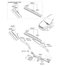 Diagram for Kia Optima Hybrid Wiper Pivot - 981202T000