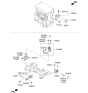 Diagram for Kia Sorento Engine Mount Bracket - 216702G000