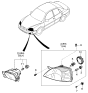 Diagram for Kia Spectra5 SX Headlight Bulb - 1864960556