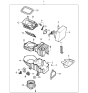 Diagram for Kia Rio Blower Motor Resistor - 0K30B61B15
