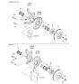 Diagram for 2004 Kia Rio Wheel Hub - 51750FD000