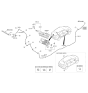 Diagram for Kia Rio Wiper Pivot - 987001W000