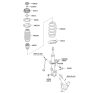 Diagram for 2011 Kia Soul Coil Spring Insulator - 546232K000