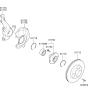 Diagram for 2013 Kia Rio Steering Knuckle - 517151W000