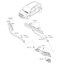Diagram for 2015 Kia Rio Wiper Arm - 983111W000