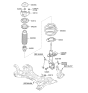 Diagram for Kia Sportage Strut Bearing - 546123S050