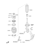 Diagram for 2016 Kia Sportage Shock and Strut Boot - 54625D3000