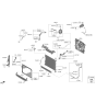 Diagram for Kia Sorento Radiator fan - 25380P4000