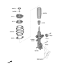 Diagram for Kia Sorento Strut Bearing - 54612L1000