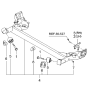 Diagram for 2009 Kia Rio Control Arm Bushing - 551601E000