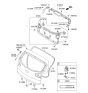 Diagram for Kia Sportage Tailgate Lift Support - 817803W000