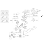 Diagram for 2014 Kia Sportage Armrest - 846603WBA0WK