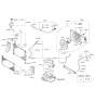 Diagram for 2009 Kia Sorento Radiator fan - 252313K460