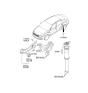 Diagram for Kia Optima Trailing Arm - 552804C000
