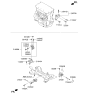 Diagram for 2007 Kia Sedona Engine Mount - 218234D501