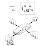 Diagram for 1999 Kia Sephia Ignition Lock Assembly - 0K2A376990