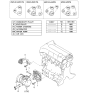 Diagram for Kia Sephia A/C Idler Pulley - 1K2AA15930