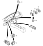 Diagram for Kia Spectra Mirror Switch - 0K99366600B