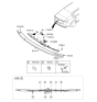 Diagram for Kia Cadenza Tailgate Handle - 81260F6010