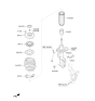Diagram for 2020 Kia Optima Hybrid Coil Spring Insulator - 54623D4000