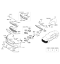 Diagram for 2019 Kia Cadenza Bumper - 86511F6000