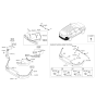 Diagram for Kia Sedona Headlight Bulb - 1864227008N