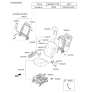 Diagram for 2012 Kia Sportage Seat Cushion - 881043W240EAV