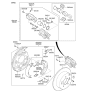 Diagram for Kia Sportage Brake Shoe Set - 583053SA20